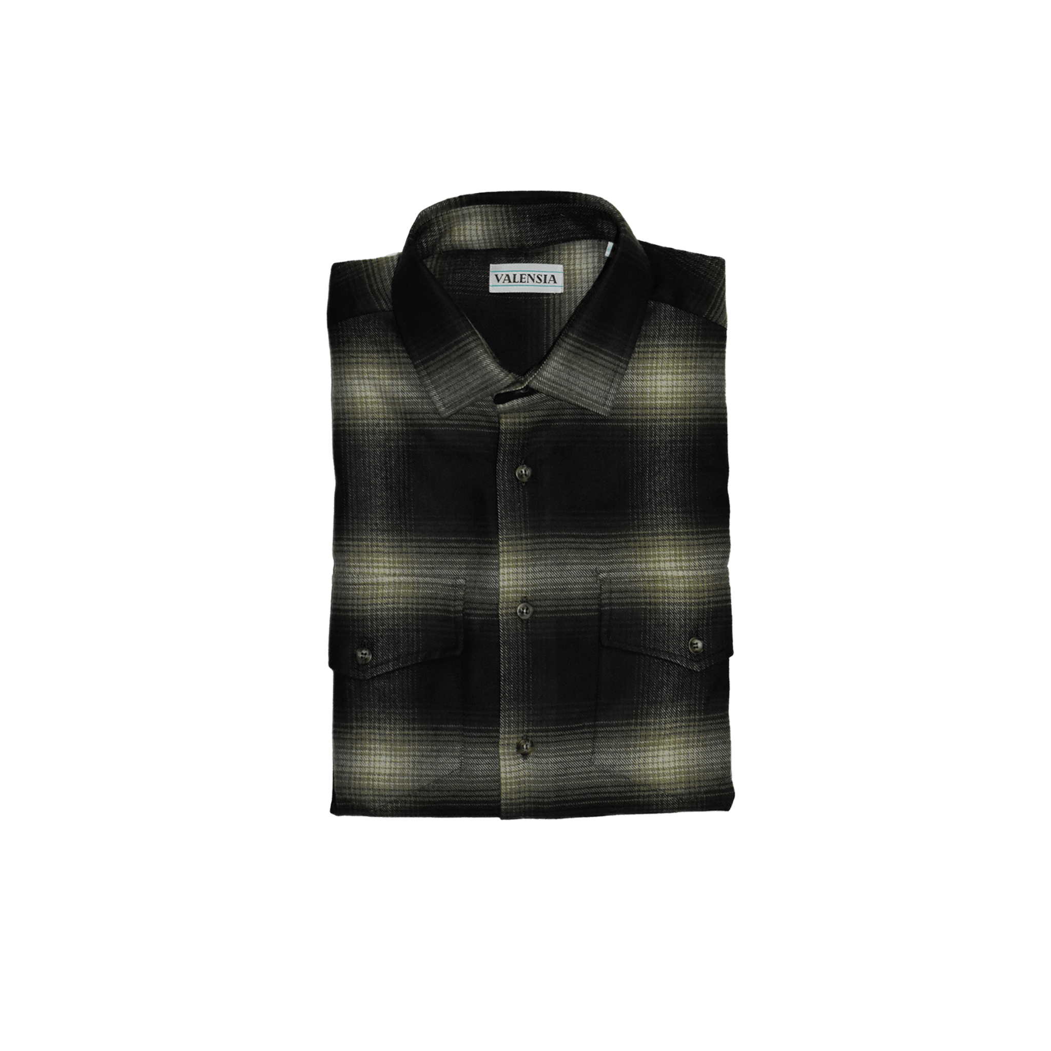 CAMICIA FLANELLA QUADRI SFOCATI - VALENSIA MODA
