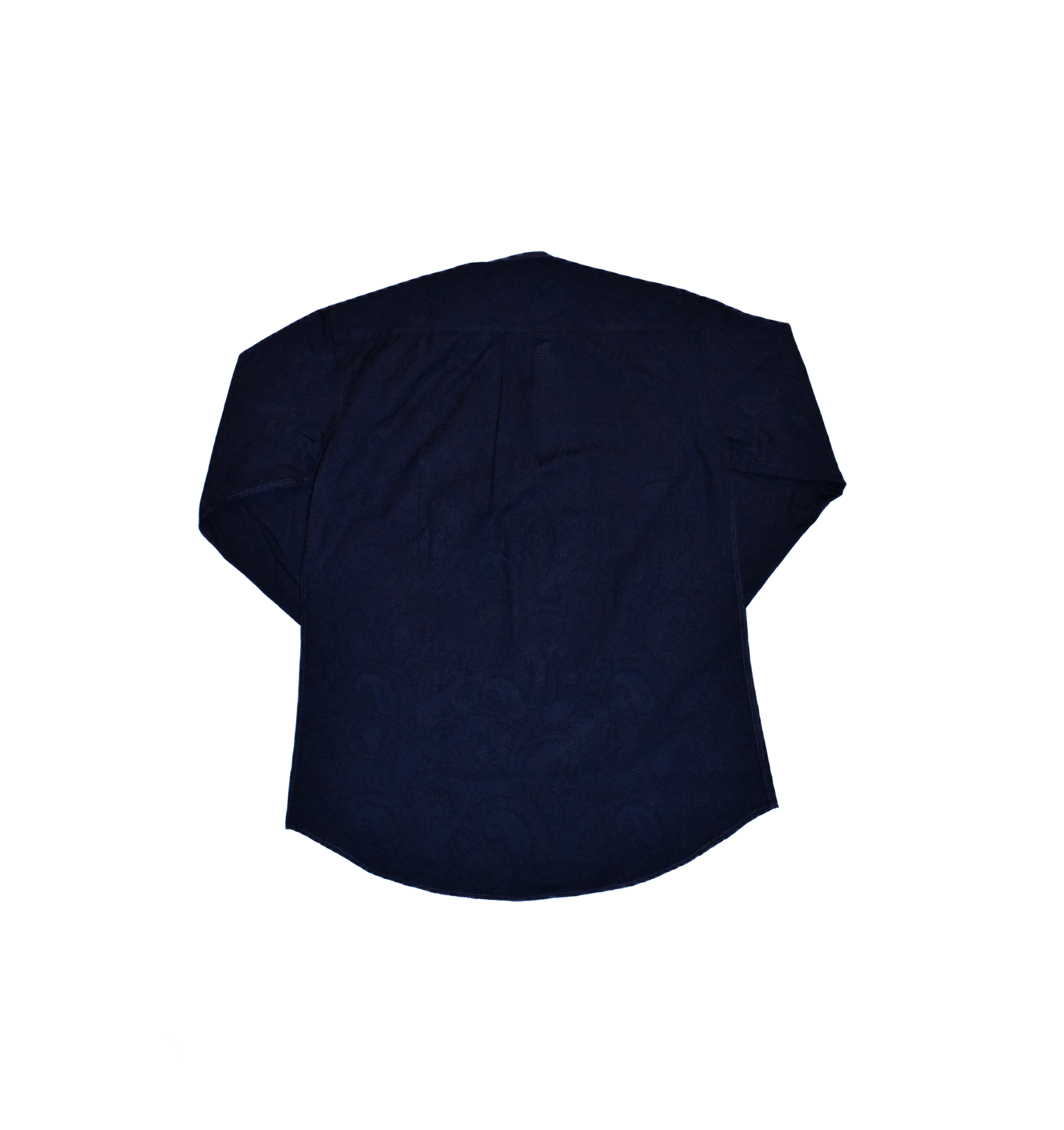 CAMICIA JACQUARD BLU - VALENSIA MODA