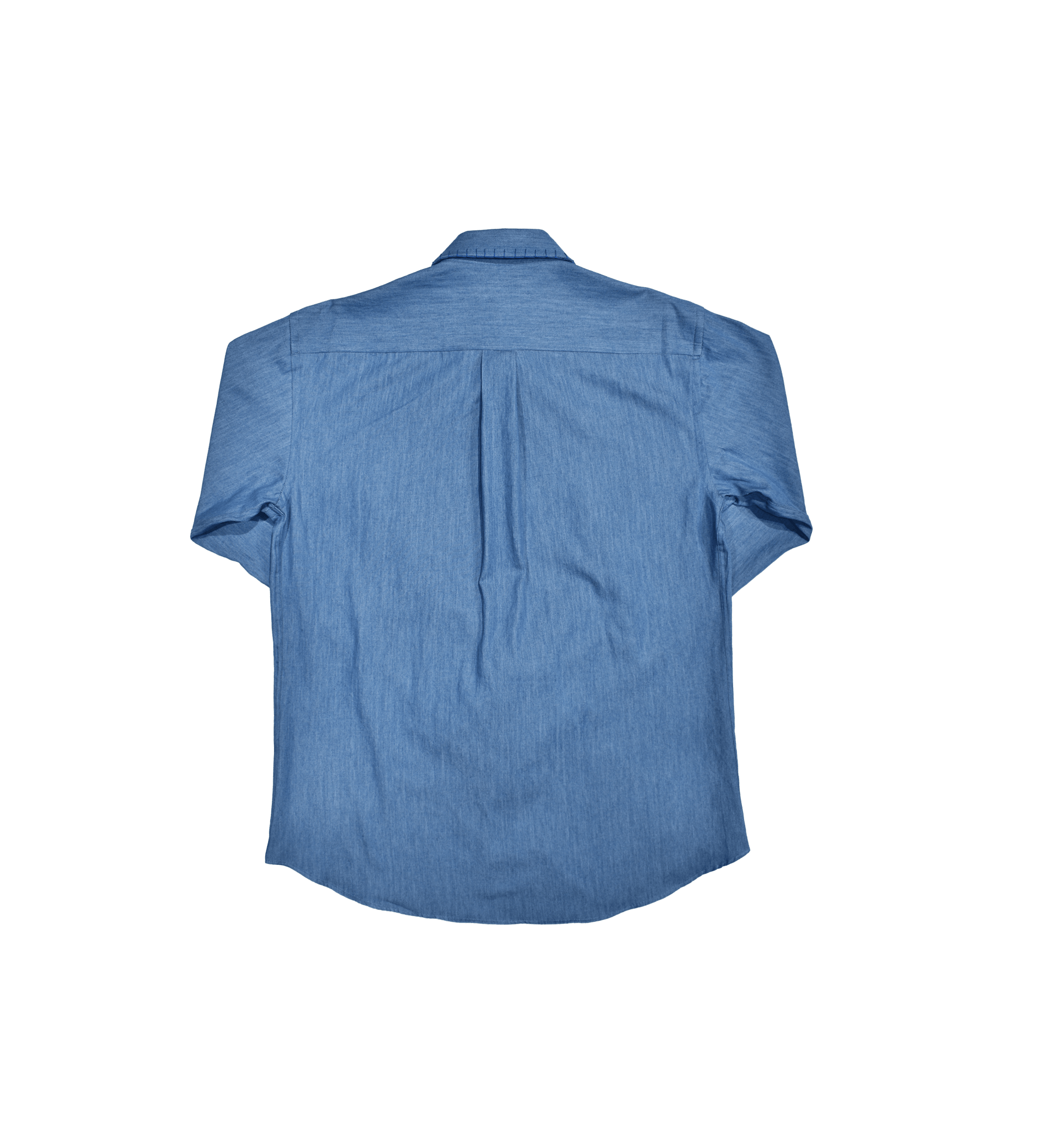Camicia jeans con profili ricamati a mano - VALENSIA