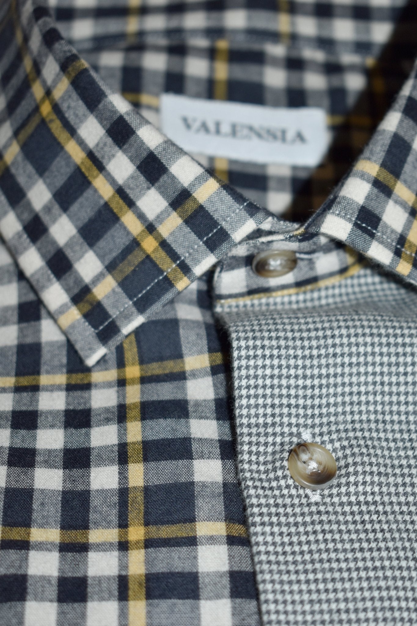 Camicia patchwork pied de poule - VALENSIA