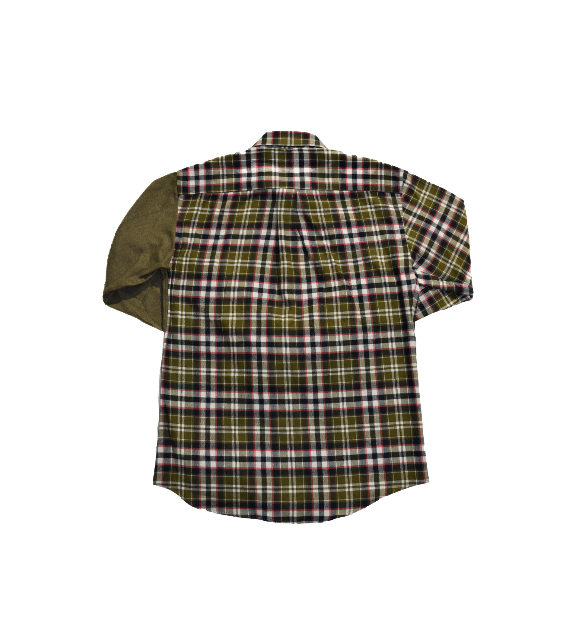 Camicia patchwork quadri resca sagoma dietro -Valensia