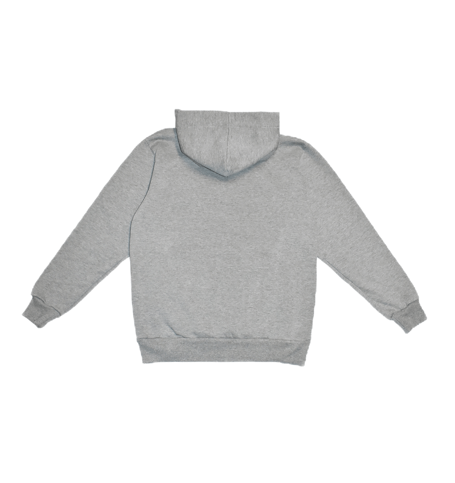 FELPA GRIGIO MELANGE CON CAPPUCCIO GIAGUARO PUNTO SPUGNA - VALENSIA MODA