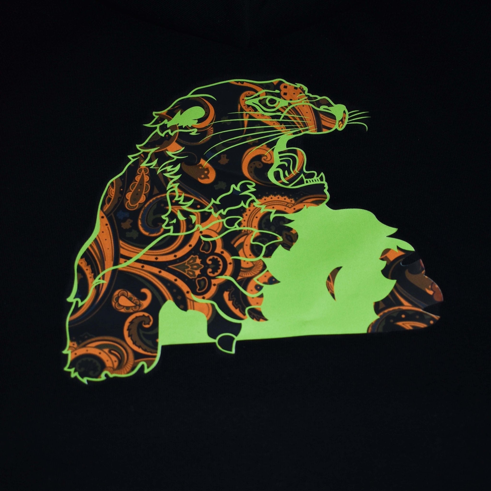 FELPA NERA CAPPUCCIO GIAGUARO PAISLEY - VALENSIA MODA