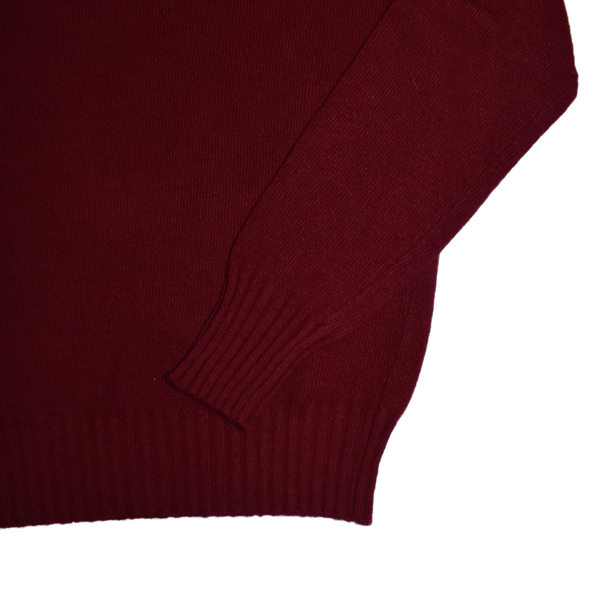 MAGLIONE GIROCOLLO BORDEAUX - VALENSIA MODA