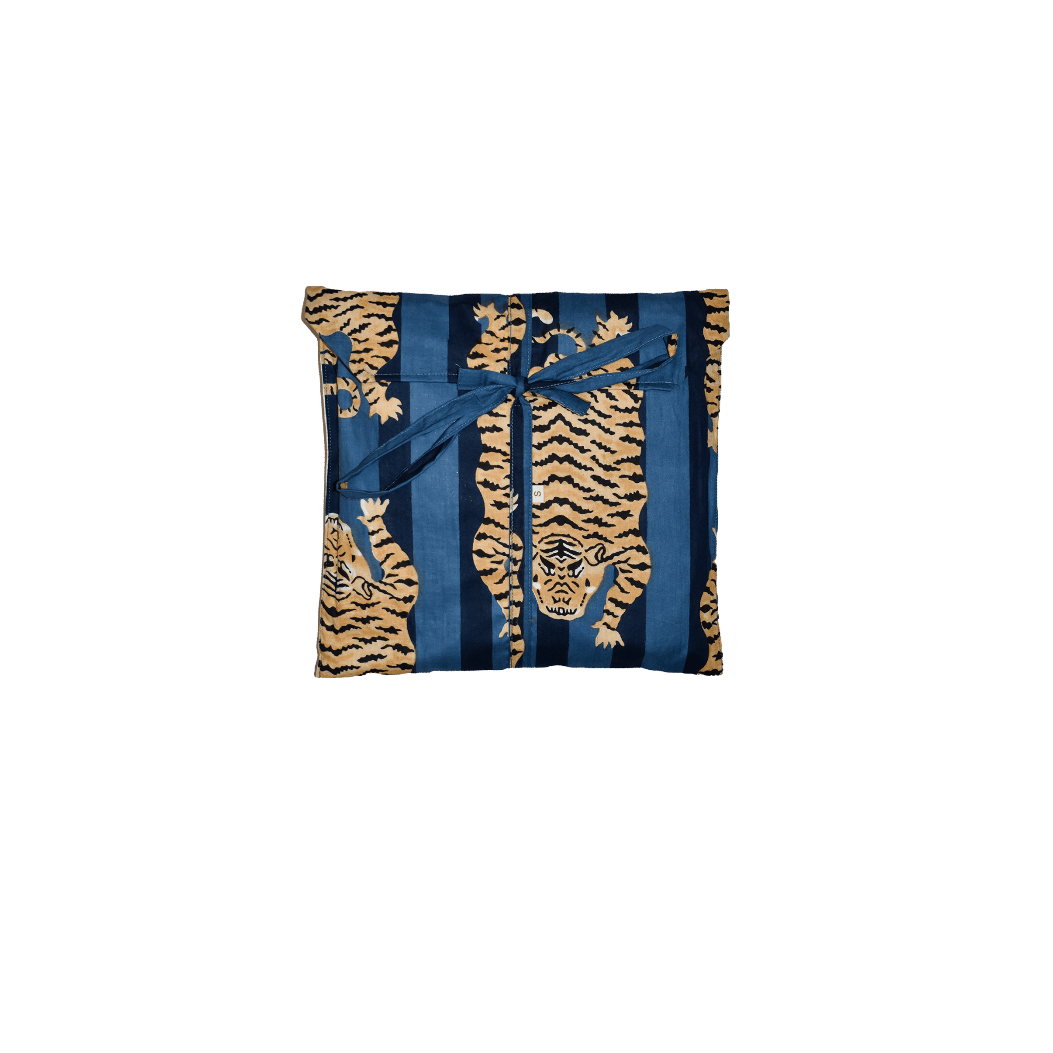 PIGIAMA FANTASIA RIGATA BLU CON TIGRI - VALENSIA MODA