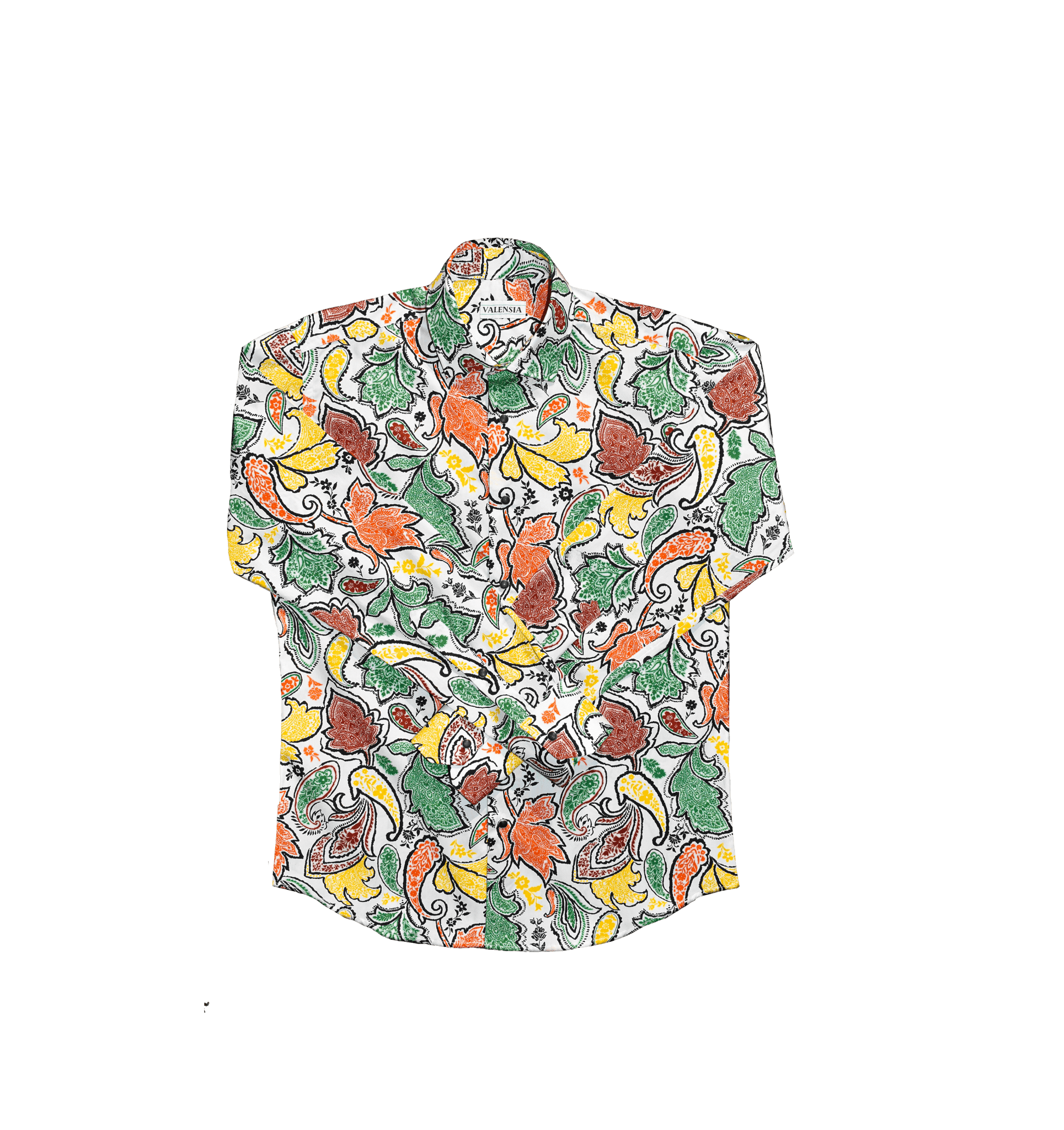 CAMICIA PAISLEY CON BOTTONI AUTOMATICI - VALENSIA MODA
