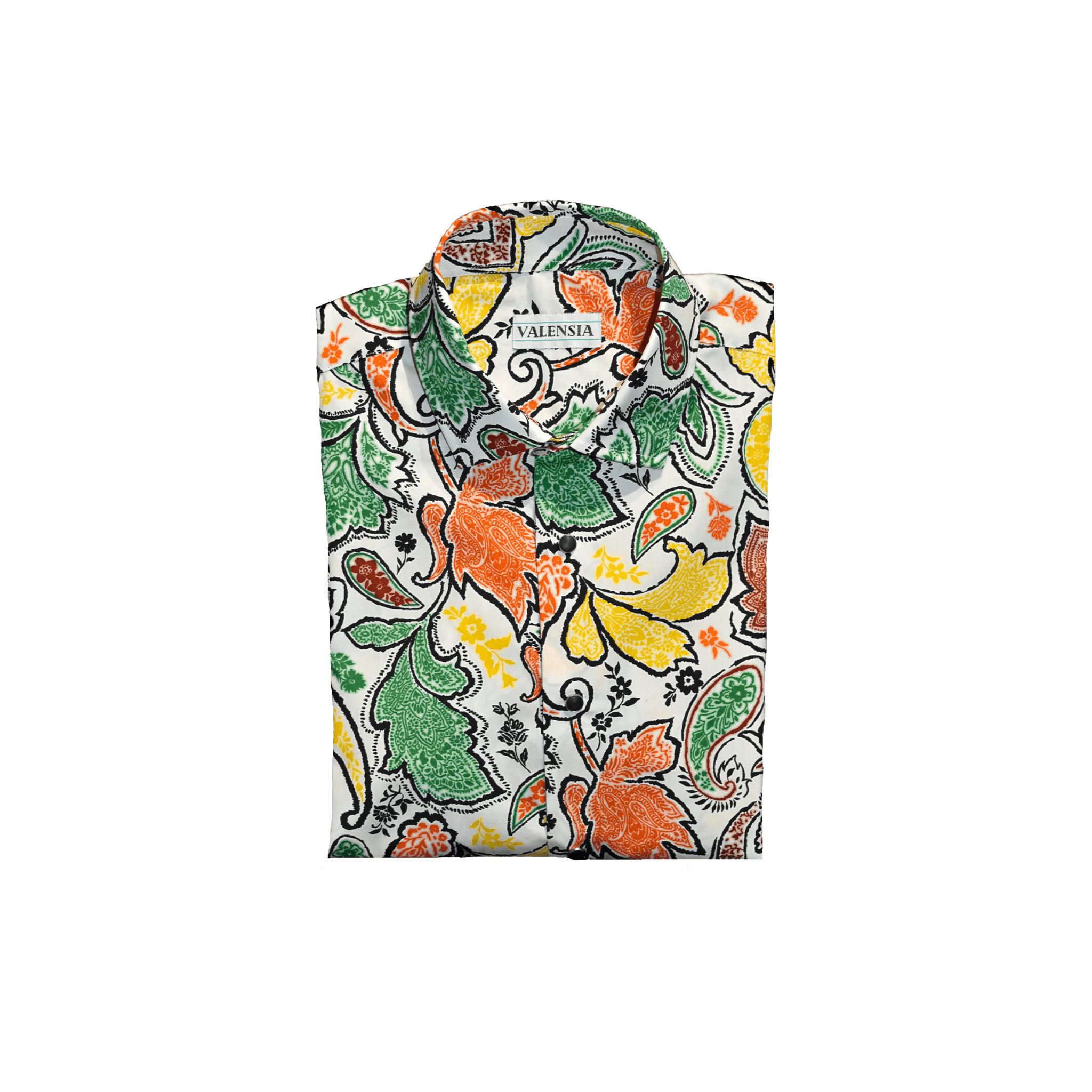 CAMICIA PAISLEY CON BOTTONI AUTOMATICI - VALENSIA MODA