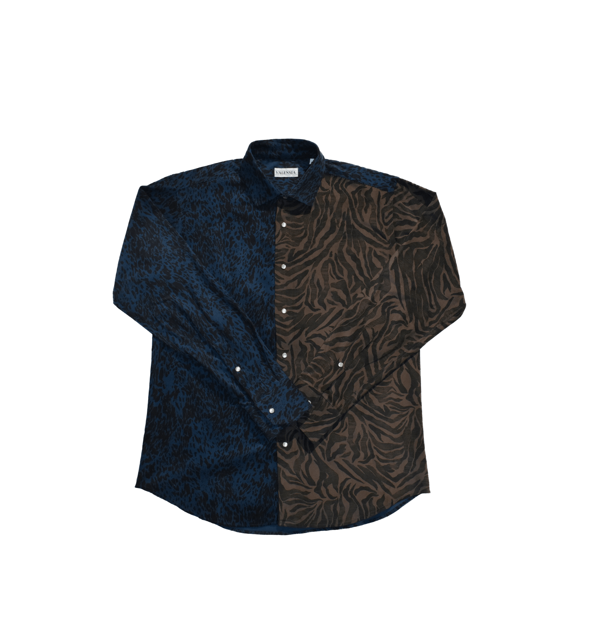 CAMICIA PATCHWORK ANIMALIER VELLUTO - VALENSIA MODA