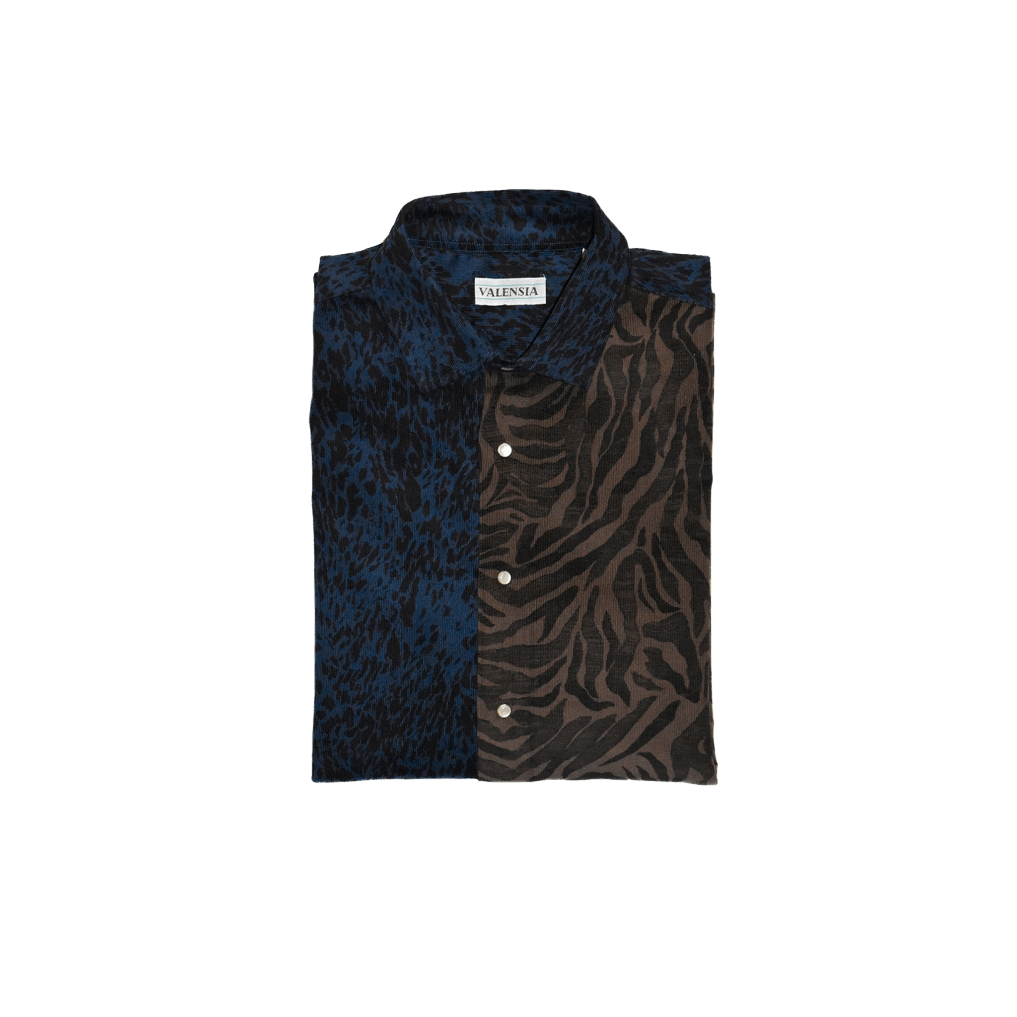 CAMICIA PATCHWORK ANIMALIER VELLUTO - VALENSIA MODA