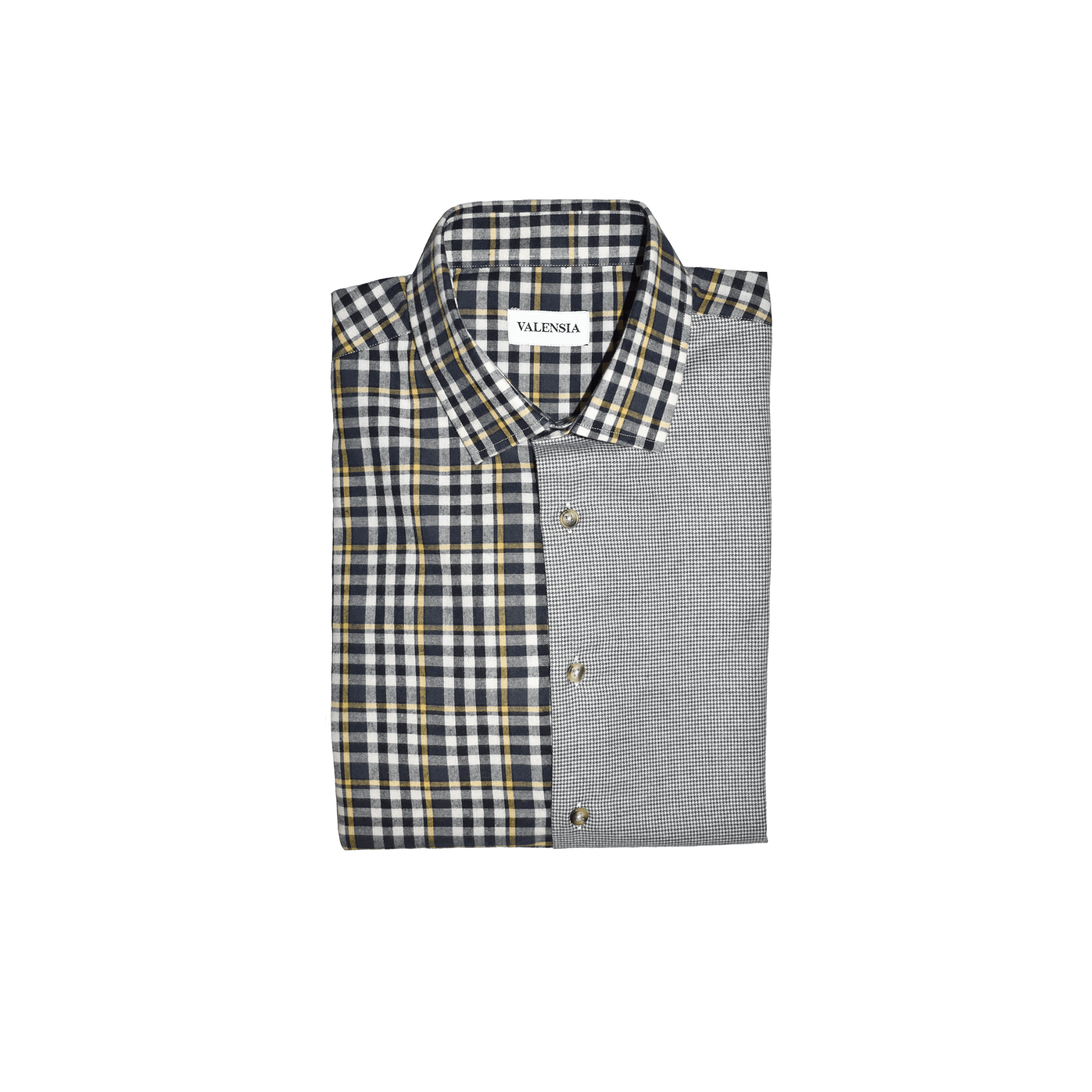 Camicia patchwork pied de poule - VALENSIA