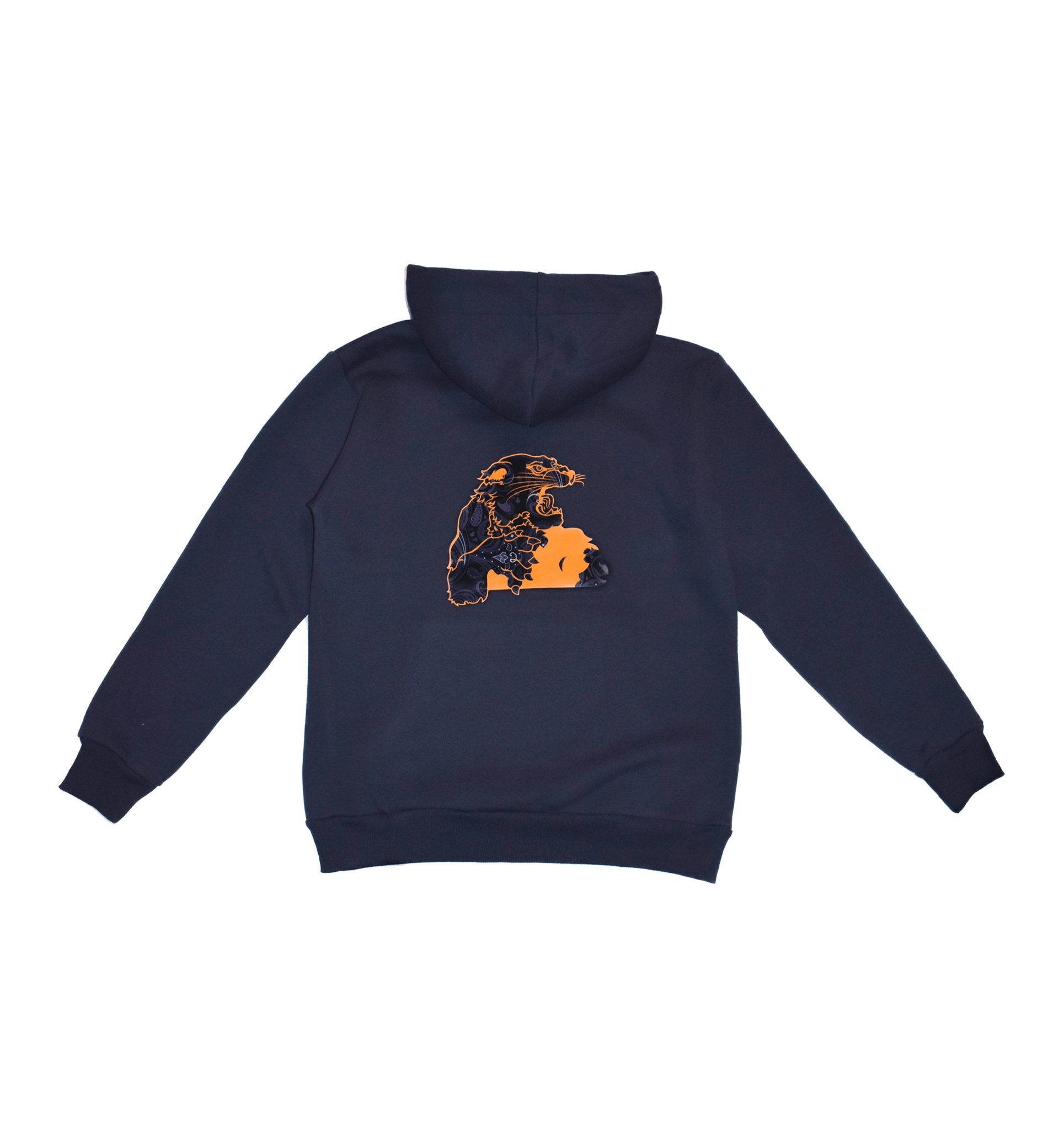 FELPA BLU NAVY CAPPUCCIO GIAGUARO PAISLEY - VALENSIA MODA