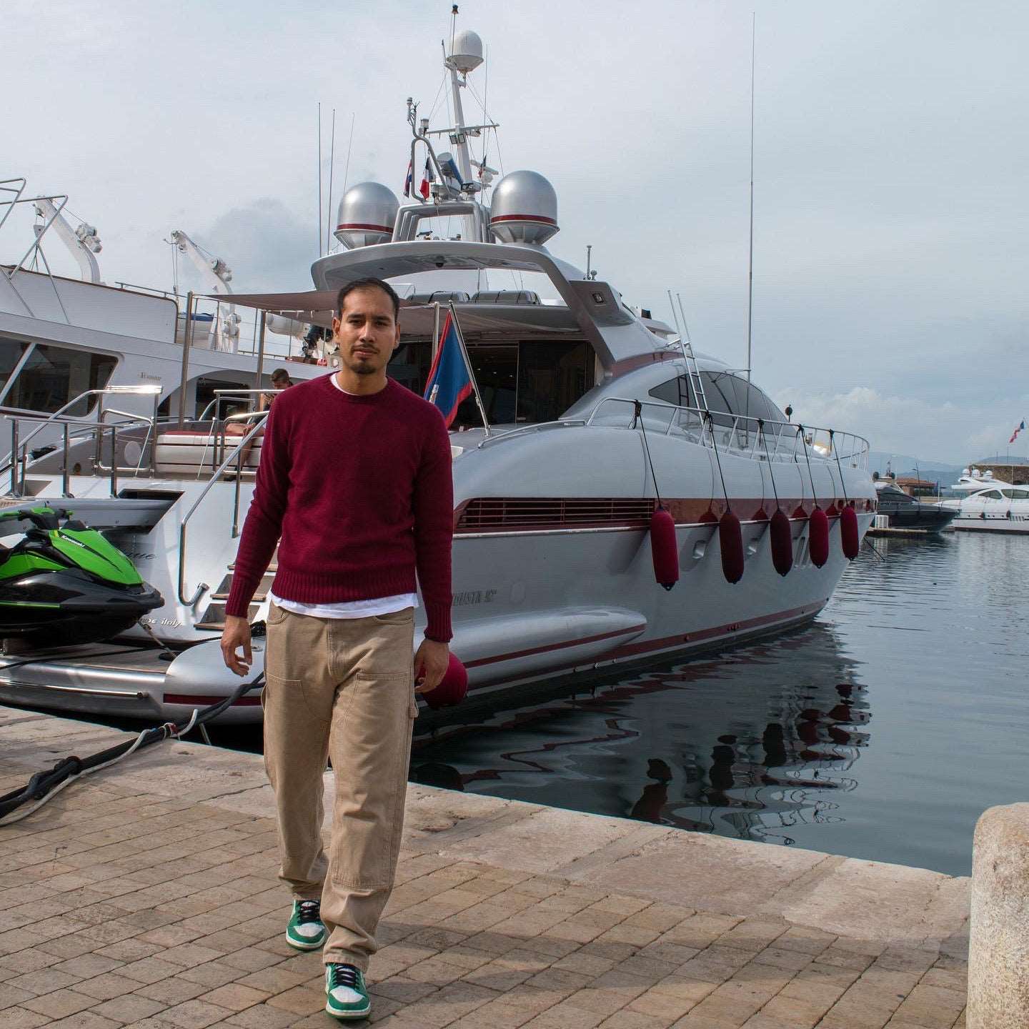 MAGLIONE GIROCOLLO BORDEAUX - VALENSIA MODA