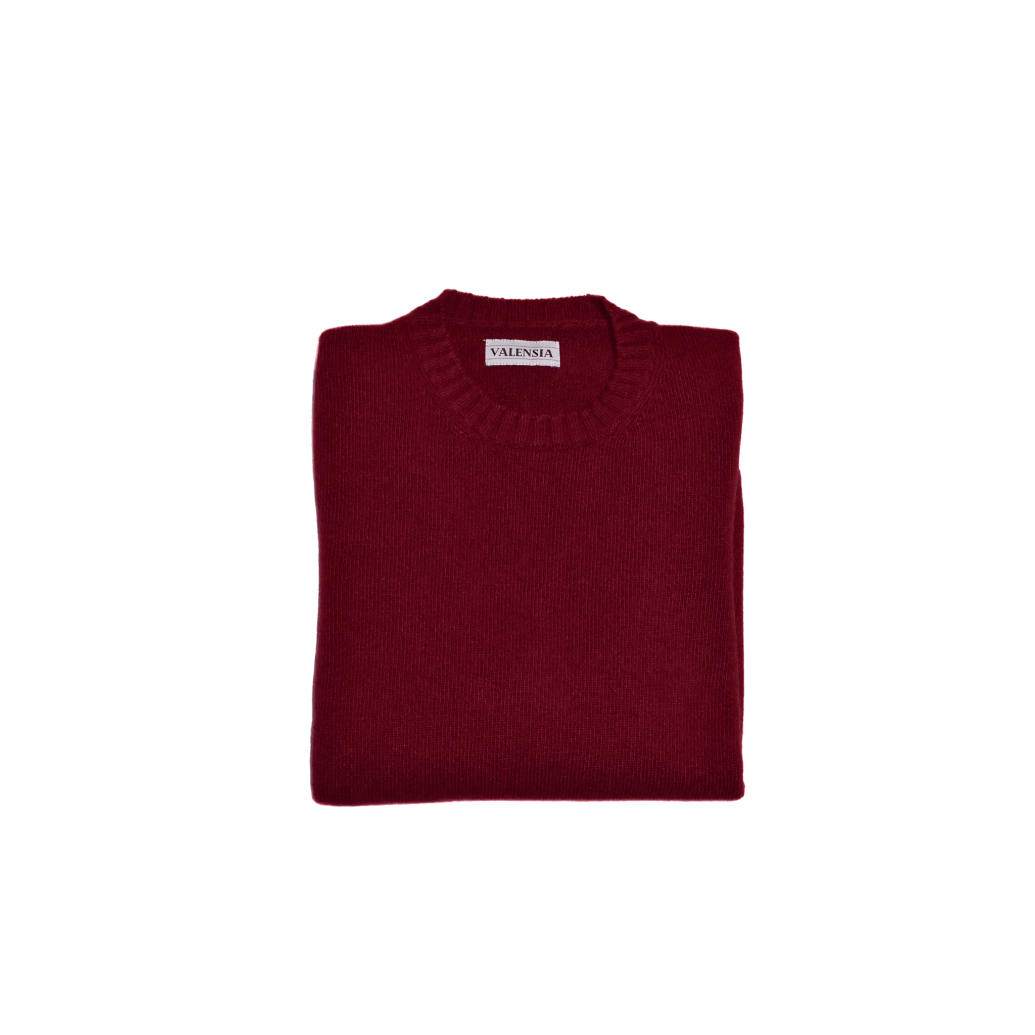 MAGLIONE GIROCOLLO BORDEAUX - VALENSIA MODA