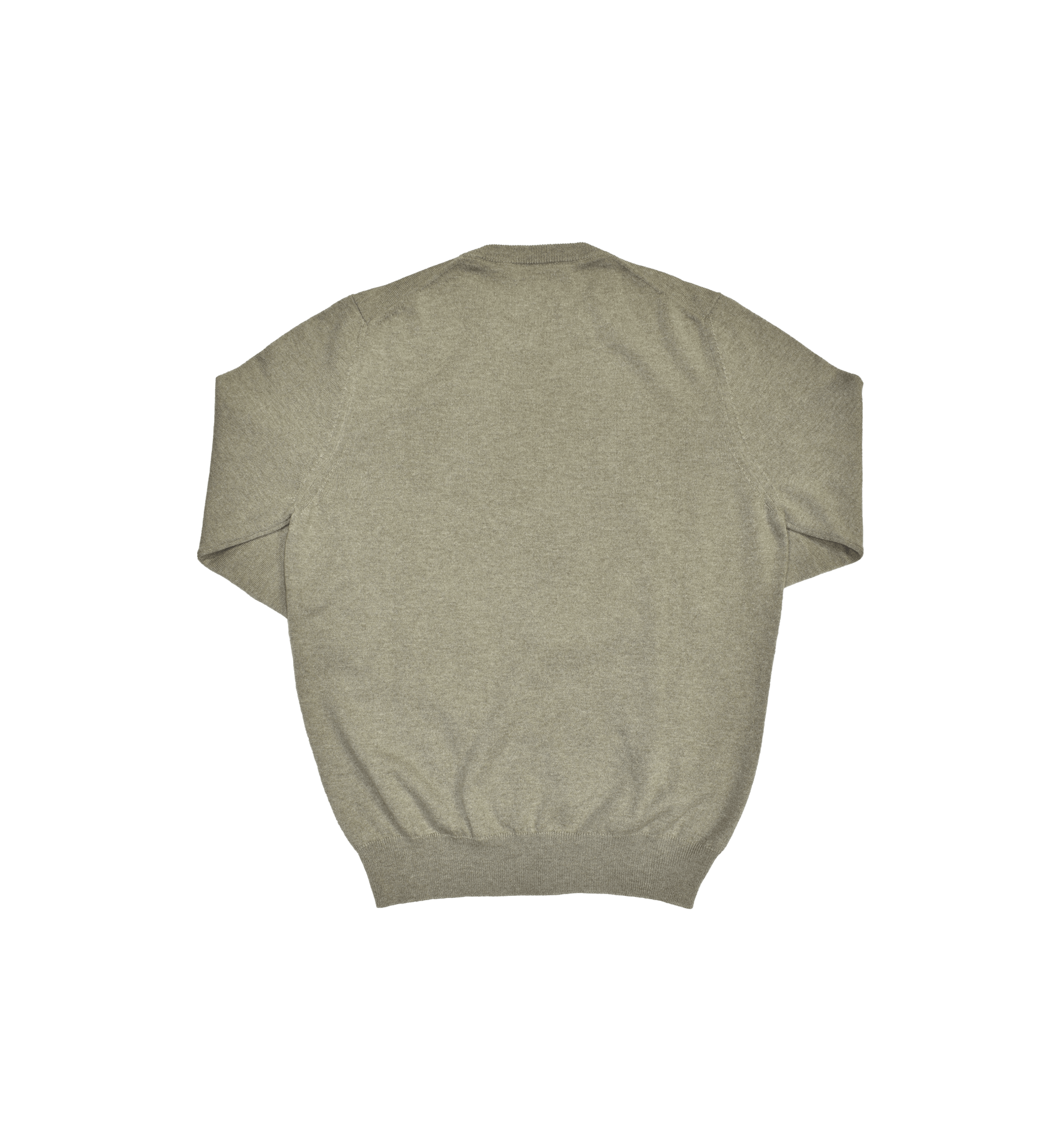 Maglione girocollo verde salvia cashmere - VALENSIA